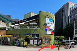 名古屋 金山駅前店 アクセス 2:北口を出ると目の前に「アスナル金山」がございます。右へお進み下さい。