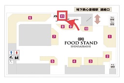 心斎橋OPA店 アクセス 6：フロアマップはこちらになります。