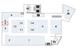 藤沢 ODAKYU湘南GATE店 アクセス 7：【４】が当店となります。フロアガイドはコチラから