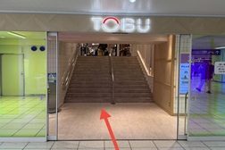 東武百貨店船橋店 アクセス 3:こちらよりお入りください。