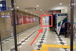 札幌大通ナナイロ店 アクセス 5:階段を上りこちらより中にお入り下さい。