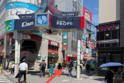 所沢駅前店 アクセス 2:所沢プロペ通りへお進みください。