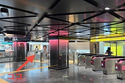 東京メトロ銀座店 アクセス 1:数奇屋橋交差点改札よりご案内します。左手に当店が見えます。